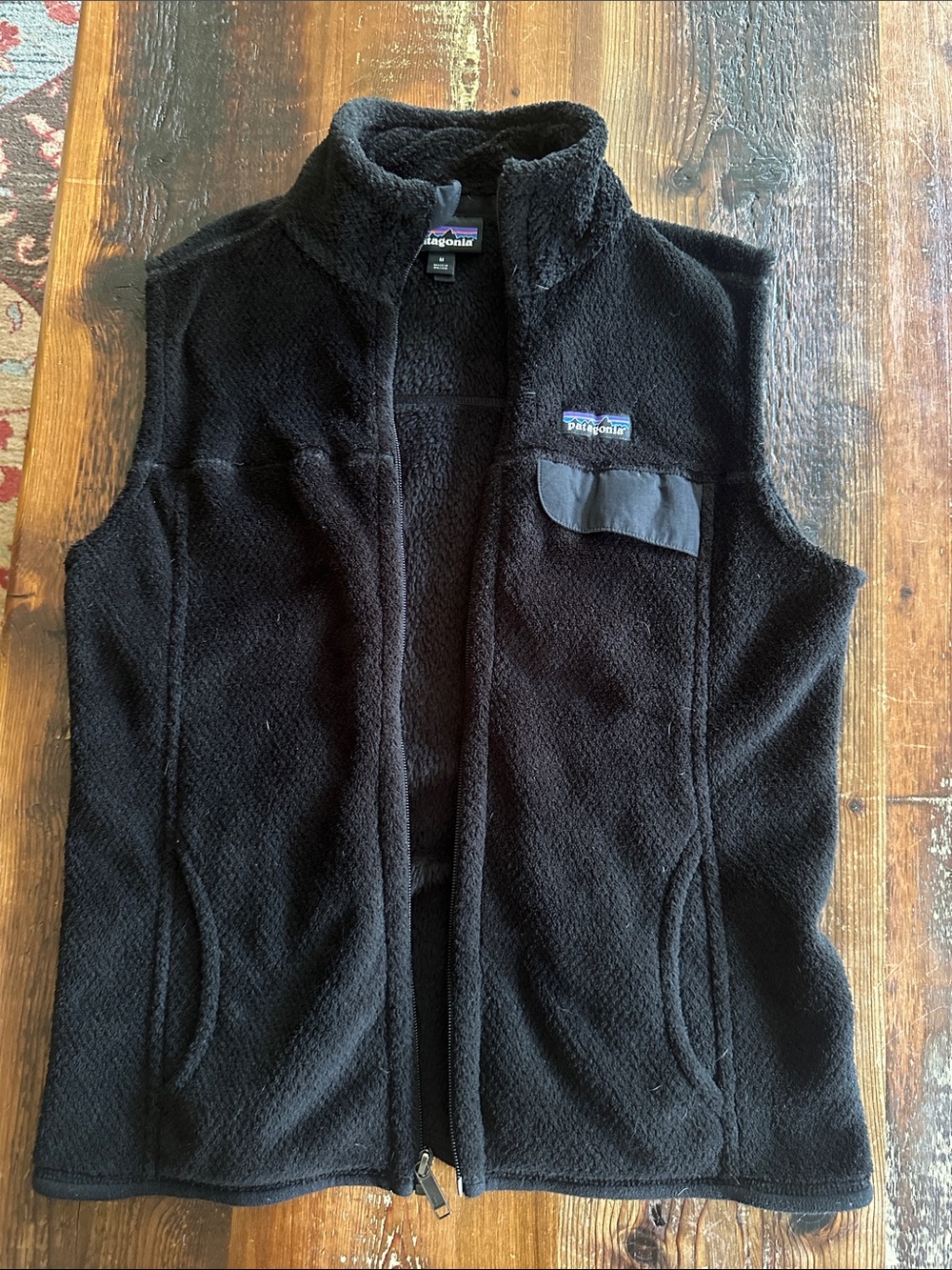 Patagonia Black Sherpa Fleece Vest